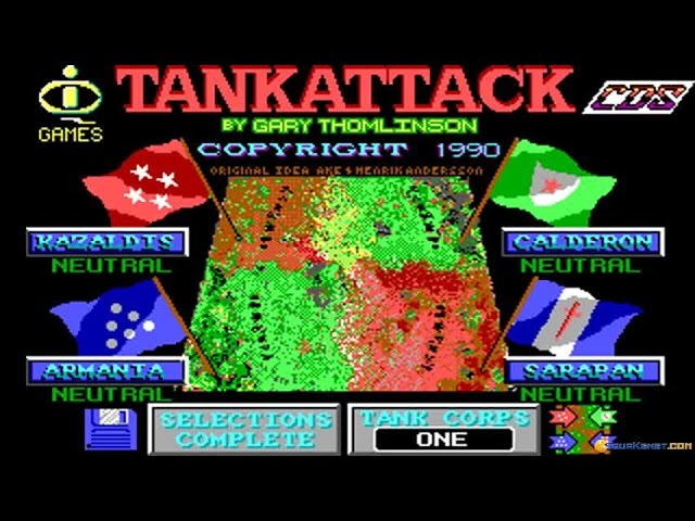 Tank Attack gameplay (PC Game, 1988) - YouTube