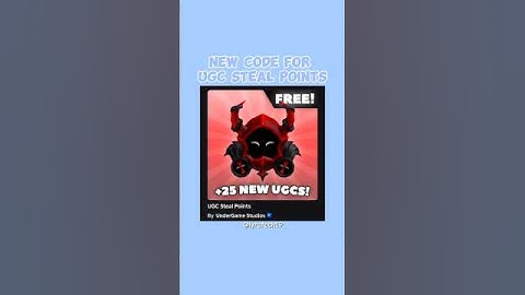 April 10 2025 UGC steal points  code 7.5k points #roblox #freecode #freeugc