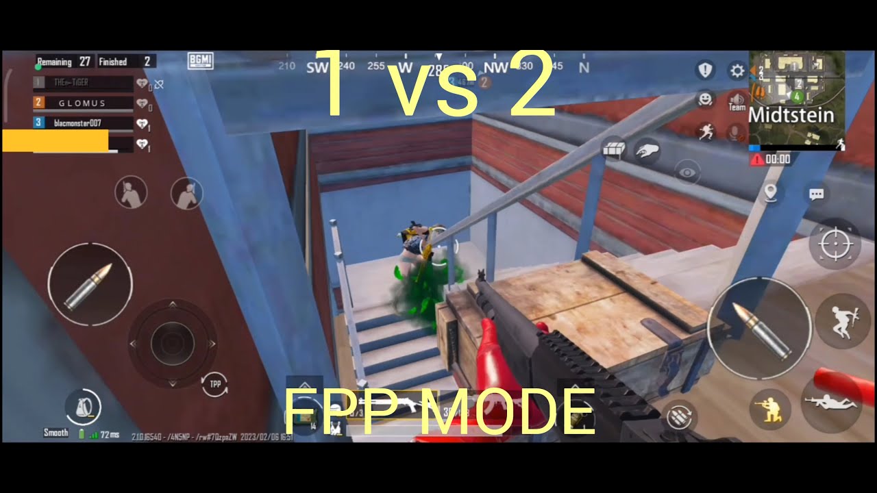 1 Vs 2 How to Clutch 1 V 2 [FPP Mode Works] BGMI Tamil YouTube