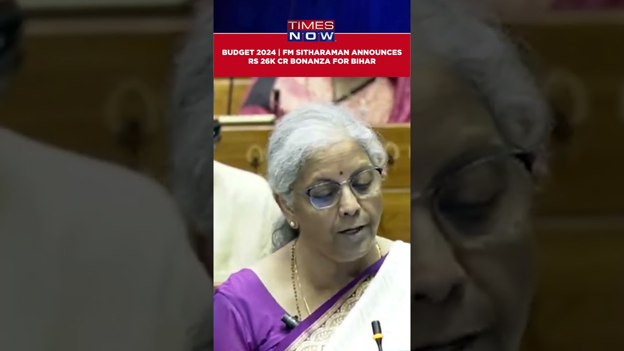 Union Budget 2024: FM Nirmala Sitharaman Announces 26,000 Crore Bonanza For Bihar | Watch 