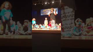 Dance Recital May 2017 - Coraleigh receiving trophy