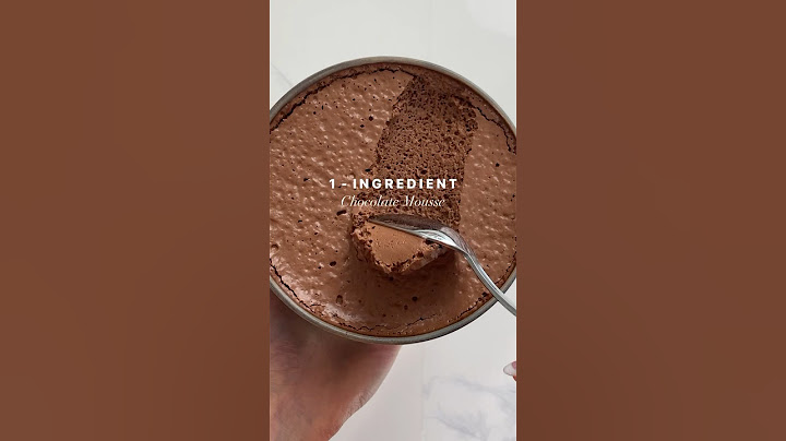 1 INGREDIENCE ČOKOLÁDOVÁ PĚNA‼️ (veganská + paleo + keto + bez cukru) #čokoláda