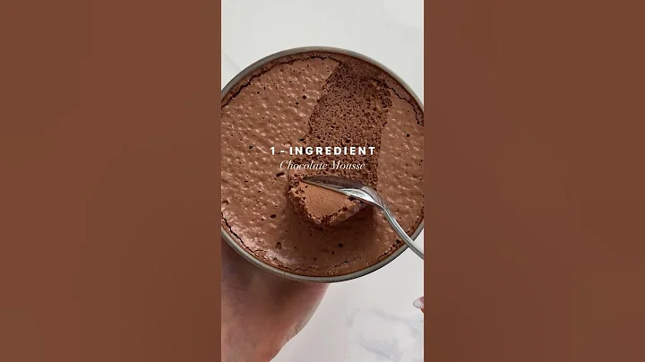 1 INGREDIENT CHOCOLATE MOUSSE‼️ ( vegan + paleo + keto + sugar free ) #chocolate - DayDayNews