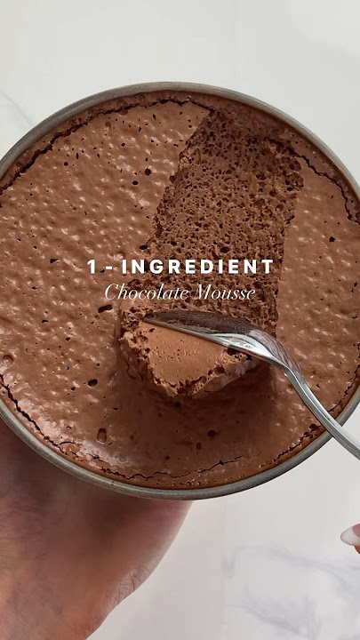 1 INGREDIENT CHOCOLATE MOUSSE‼️ ( vegan   paleo   keto   sugar free ) #chocolate