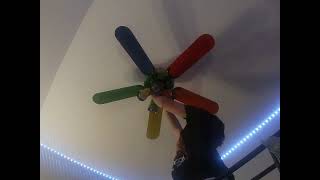 Replacing The Ceiling Fan in My Room (timelapse)