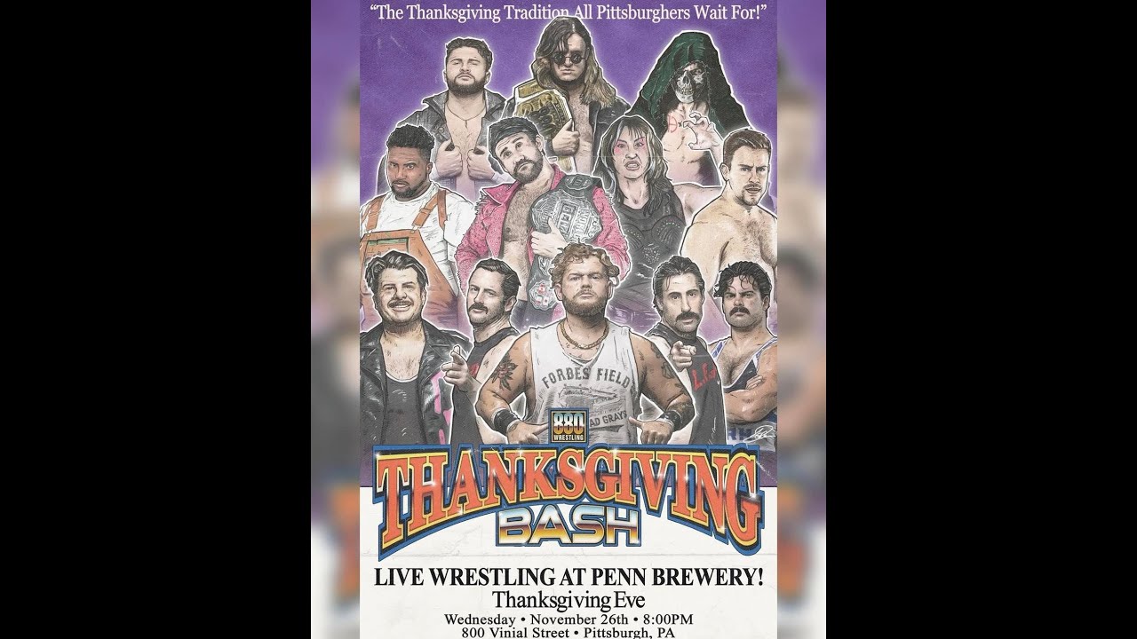FREE BUY IN!  2 FREE MATCHES! 880 Wrestling: Thanksgiving Bash 4