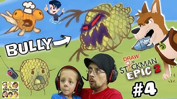 GET REVENGE ON BULLY!! DRAW A STICKMAN EPIC 2 🚸 Chapter 4: A Town in Need (FGTEEV + MAX & MIDNIGHT)