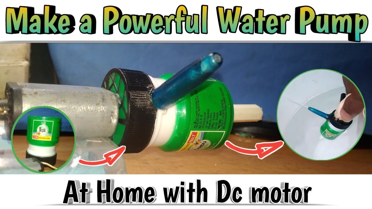 How to Make a Powerful Water Pump from Motor at Home How to Make