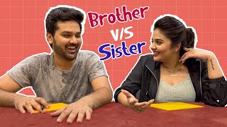 Brother V/S Sister || Who knows each other better || Sushruth || Sreemukhi