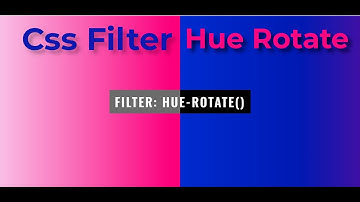 Html, css, Filter hue-rotate example.