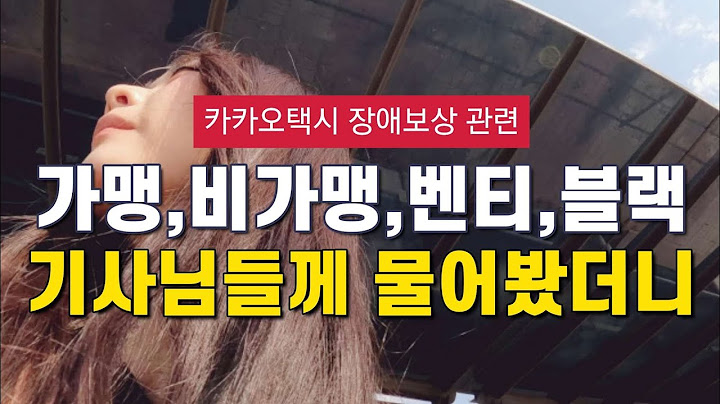 카카오 택시 장애보상 관련 현장에서 의견 물어보니 의외의 반응이...(ft.가맹,비가맹,벤티,블랙)