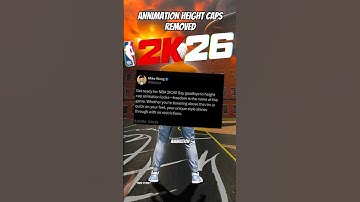 Height cap animation locks will officially be removed in nba2k26 😳 #nba2k #2k26