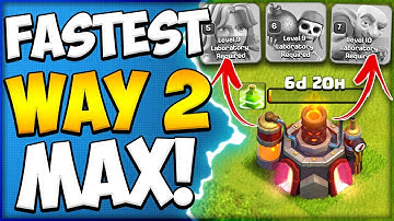 4 Laboratory Upgrades in 3 Minutes! | How to Max Troops Fast in Clash of Clans