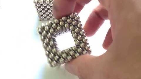 Hollow Diagonal Cube & Tower (Zen Magnets, Buckyballs)