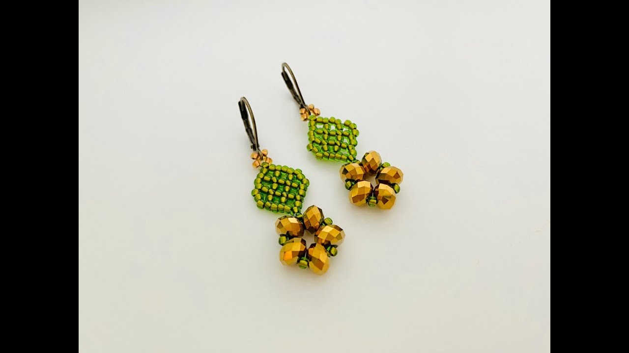 summer beaded earrings