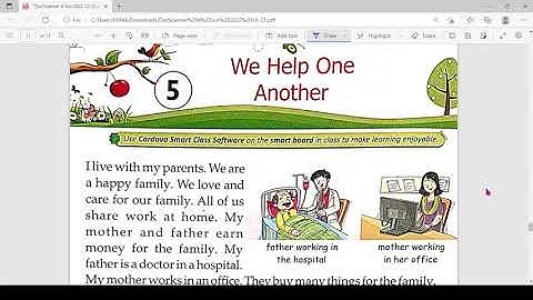 chapter 5 we help one another class 1 E.V.S