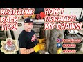 CHAIN STORAGE TIP | HEADACHE RACK ORGANIZATION | CHOICEMAS |