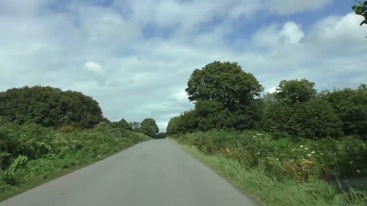 Driving On The D20, D22 & D31 From 22390 Gurunhuel To 22540 Louargat, Côtes d'Armor, Brittany France