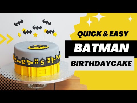 SURPRISE BATMAN BIRTHDAY CAKE | THE CRVAERY CAKES