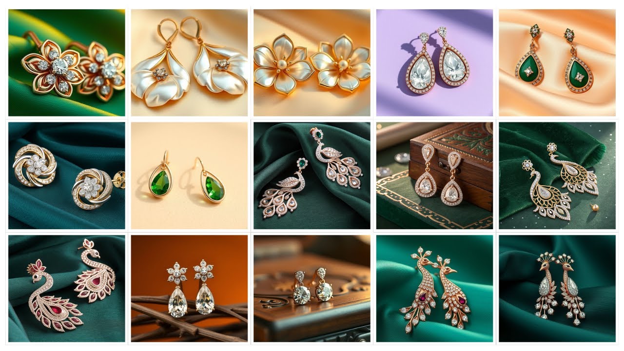 Trending Gold Earrings Tops | 1 Gram Daily Wear Earrings | Simple Gold Design Ideas 2025 | 2AMJ