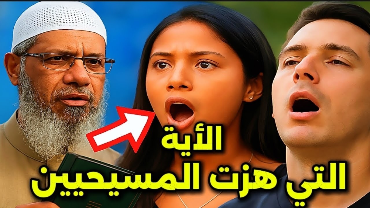 آية قرآنية دمّرت كل الشبهات!.. لحظة صدمة مسيحيين أمام دكتور ذاكر نايك..