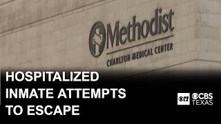 Hospitalized inmate attempts to escape through ceiling, officials say