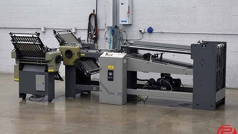 Baum 2020 Continuous Feed Paper Folder w/ 8 Page Unit and Mobile Delivery