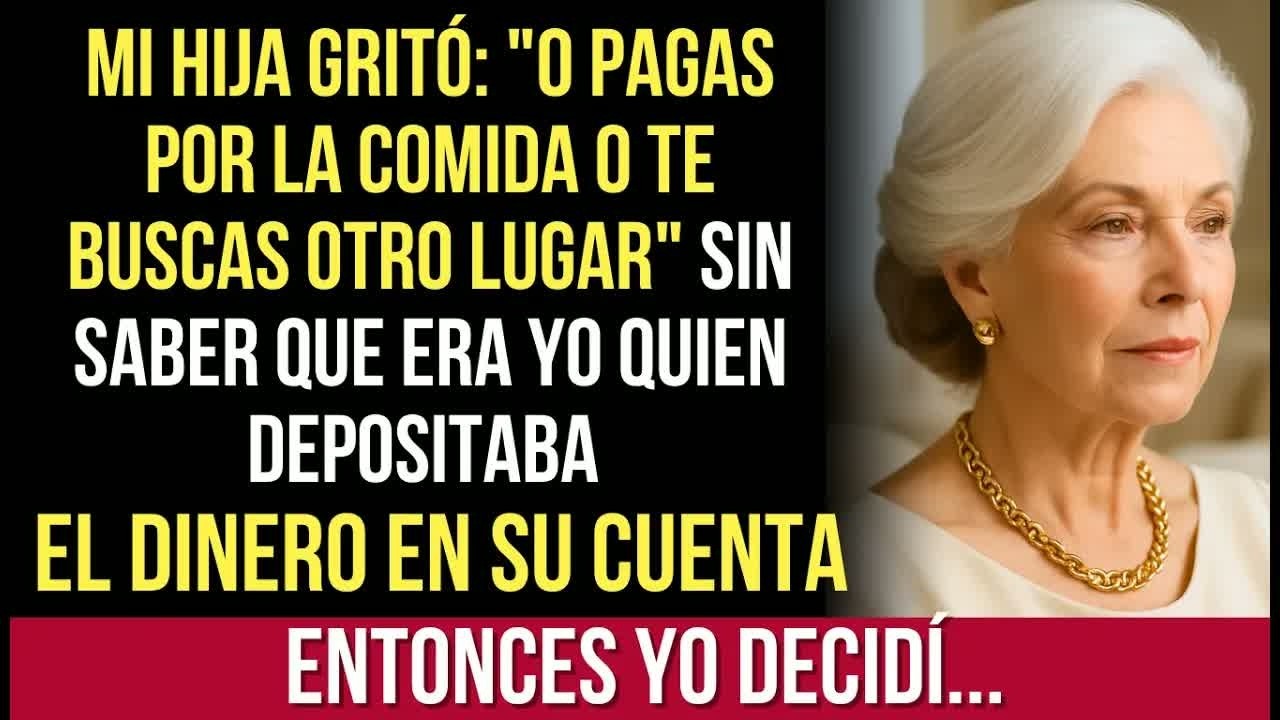 Mi Hija Quería Cobrarme Por La Comida, Sin Saber Que Yo Depositaba Dinero En Su Cuenta — Yo Decidí.