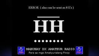 HOW TO SAY ERROR OR YOU HAVE MISTAKE IN SENDING IN MORSE CODE | CW PROSIGNS