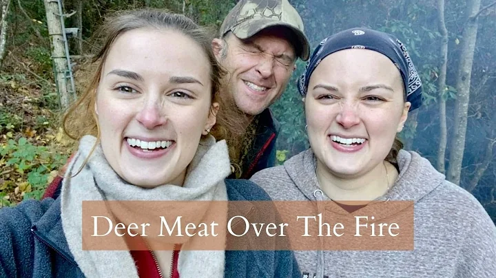 Cooking Deer Meat Over The Fire | Playing The Love...