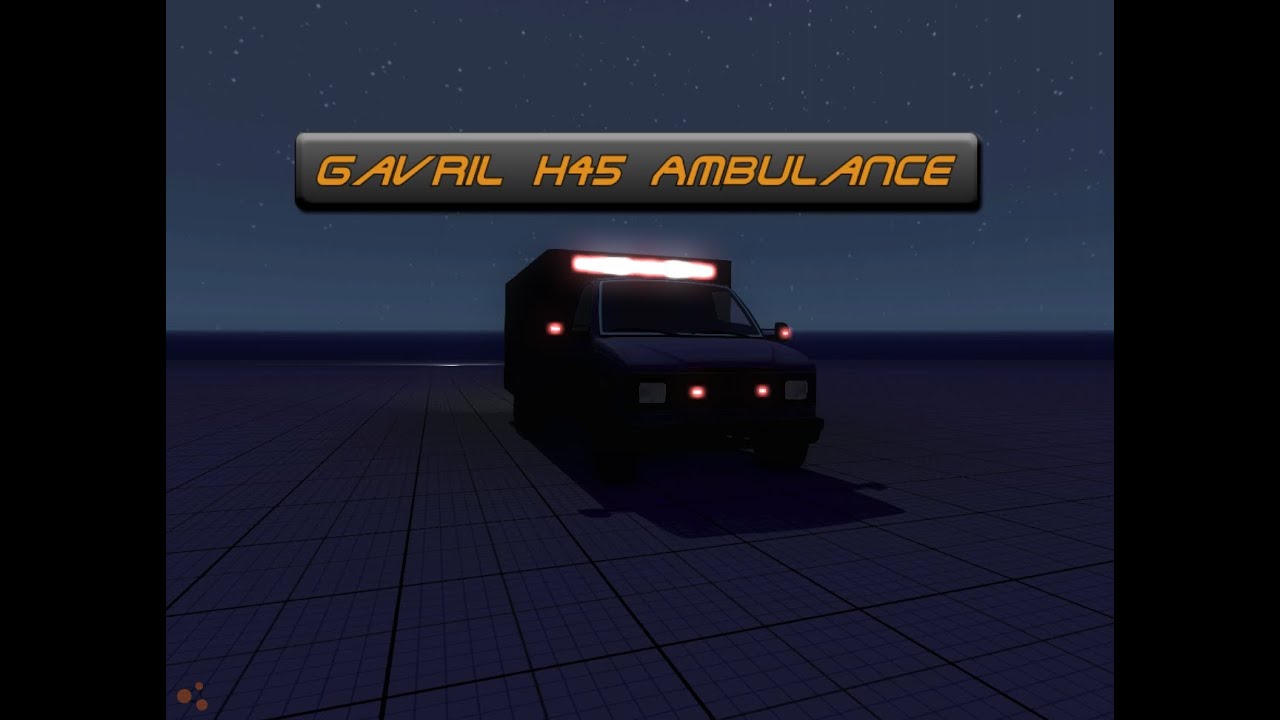 BeamNG.Drive Ambulance with Multipattern Emergency Lights YouTube