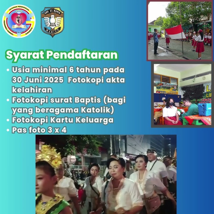 SPMB SDK SANTA MARIA MADIUN TAHUN AJARAN 2025/2026 #education #elementaryschool