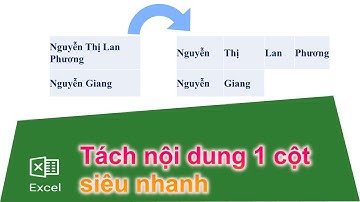 Tách nội dung trong một cột siêu nhanh