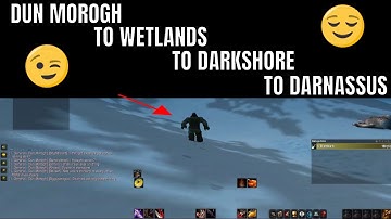 DUN MOROGH to WETLANDS to DARKSHORE to DARNASSUS (WoW Classic SKIP)