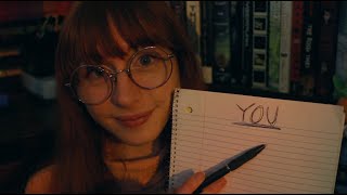 SCHOOL COUNSELOR asks you PERSONAL QUESTIONS! (asmr)(paper and pen)