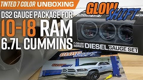 Unboxing | GlowShift Tinted 7 Color Series DS2 Gauge Package for 2010-2018 Dodge Ram 6.7 Cummins