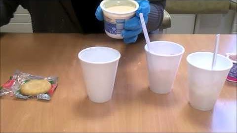 How to prepare food consistencies for a videofluoroscopy examination