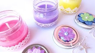 Candele profumate fatte in casa (no cera) - Scented candles home-made (no wax)