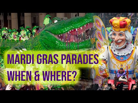 Video: Beste Mardi Gras-parades in New Orleans