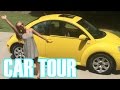 What's in My Car?! || YELLOW VW BEETLE CAR TOUR!