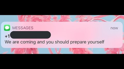 Ominous Texts from Unknown Numbers