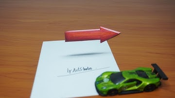 How to draw 3d arrow step by step easy for beginners | Trick Art