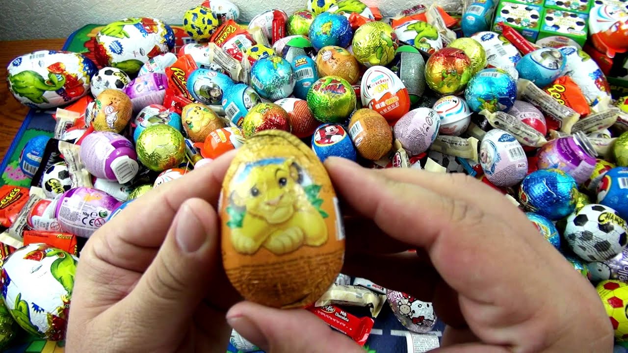 50 Surprise Eggs Unwrapping Kinder Surprise , киндер сюрприз - YouTube