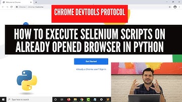 Execute Selenium Scripts on an Already Opened Browser Using Python