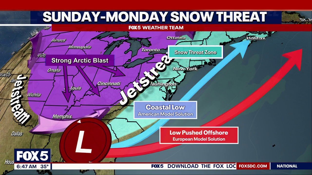 DC weather: Chance for snow over MLK weekend