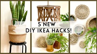 5 New IKEA Hacks for DIY Affordable Home Decor! Ikea 2021 DIY Modern Farmhouse Decor DIY Boho Decor
