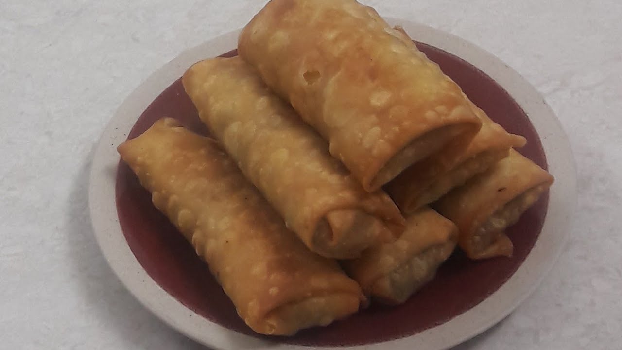 Spring Roll Recipe Mushroom Spring Roll Suganthis Cooking. YouTube