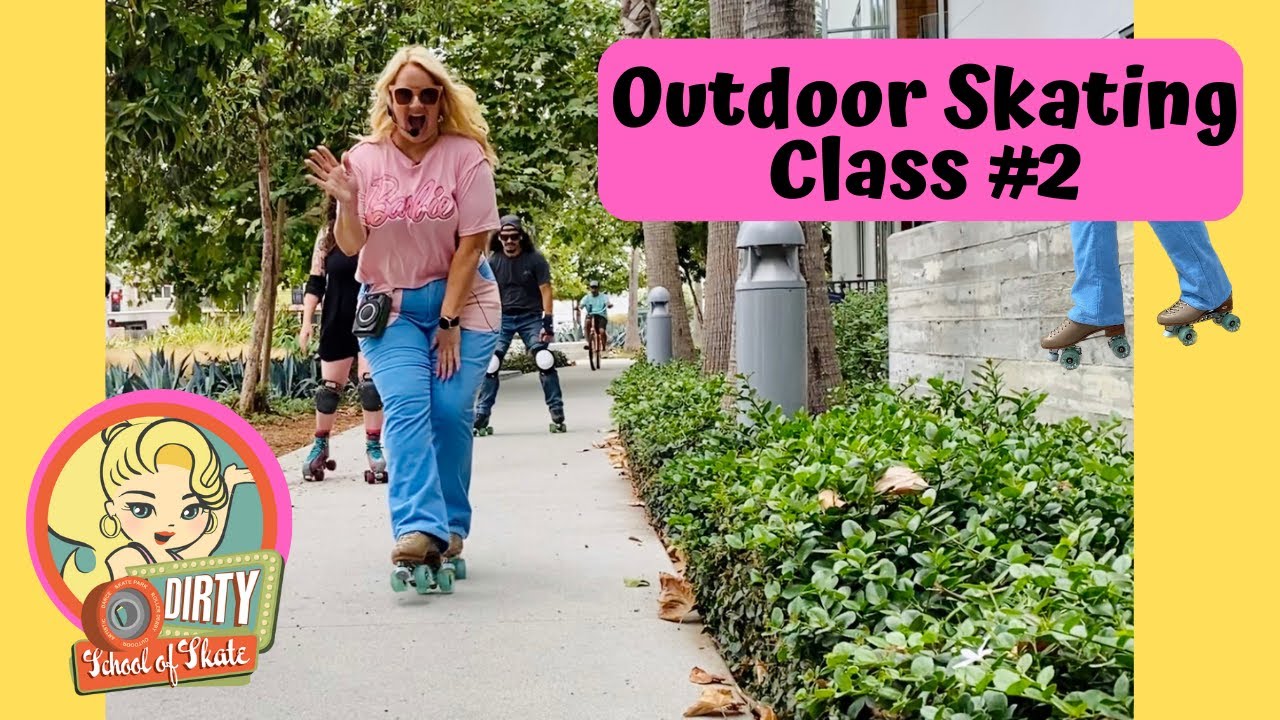 Outdoor Roller Skating Class for BEGINNERS!!!! YouTube