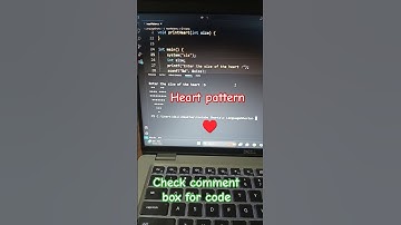 print heart pattern in c