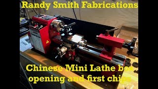 Chinese Mini Lathe Box Opening and First Chips